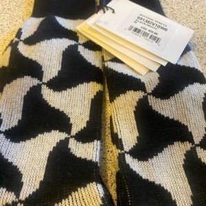 Black and white bottega veneta socks for men or women brand new